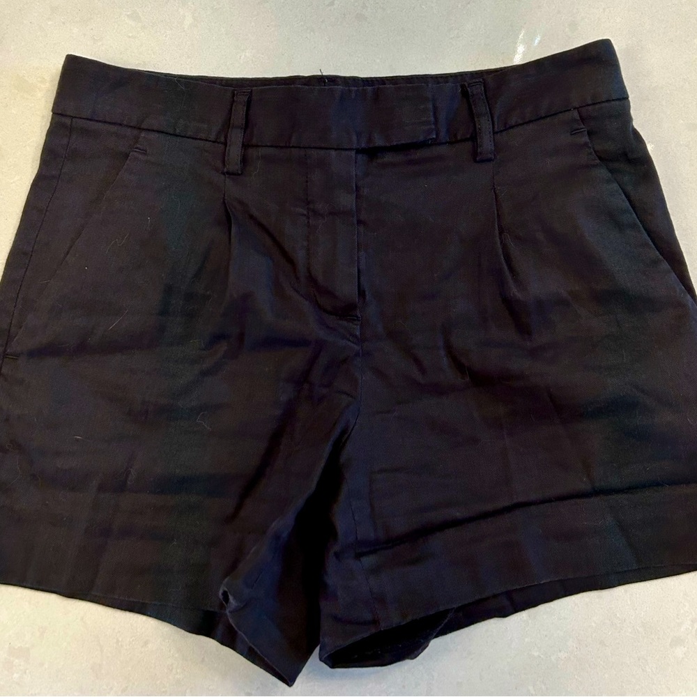 Theory linen/cotton shorts